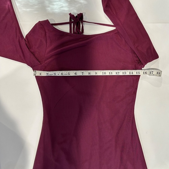 Princess Polly Lukea Long Sleeve Mini Dress Mauve - Size 6 - NEW With Tags. - Picture 6 of 16